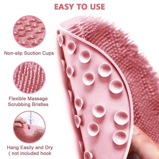 Reusable Silicone Scrubber for Bath & Home Cleaning