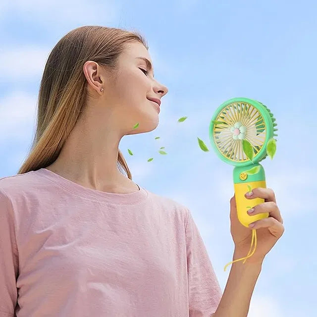 Portable Handheld Fan | Quiet USB Rechargeable Fan